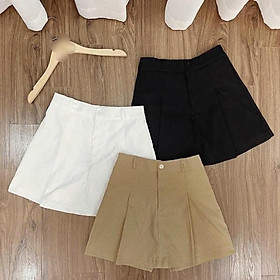 Quần Giả Váy Nữ Chữ A Lưng Thun Chất KaKi Siêu Hot - Kanimi