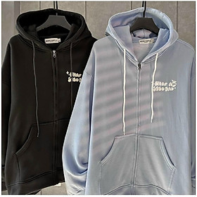 áo khoác nỉ hoodie what a soso dad, áo khoác chân cua in hình gấu cá tính dễ thương, áo khoác dây kéo khóa zip nam nữ Dáng Oversize Chất Nỉ Hai Lớp Trần Bông Dày Đẹp Cao Cấp