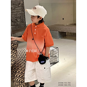 Áo Polo bé trai cộc tay size đại 8-16 tuổi in số 92 và đáp logo nhiều màu vải cao cấp thoáng mát khỏe khoắn thời trang