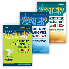 Hình ảnh Combo Chinh Phục Kỹ Năng Nói - Viết và Luyện Đề Thi Bậc B1-C1 VSTEP (3 Cuốn)