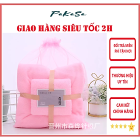 Mua Khăn Tắm  Khăn Mặt  Combo 2 Khăn Lông Cừu Kích Thước 70cm x 140cm  35cm x 75cm  Tiêu Chuẩn Hàn Quốc Sêu Mềm Mịn  An Toàn Cho Da - Chính hãng