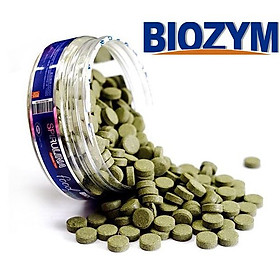 Thức ăn cá cảnh tảo xoắn Biozym Spirulina viên dán (Hộp 110g ~ hơn 200viên)