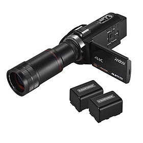 Máy Quay Video Wifi Kỹ Thuật Số IR Andoer Kèm 2 Pin (4K HD DV 16X Zoom) (3 inch)
