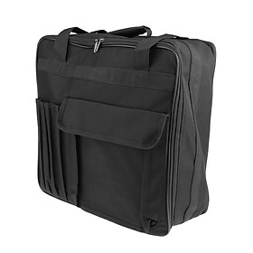Compact Snare Drum Carry Storage Bag Backpack Case With Outside Pockets