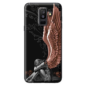 Ốp lưng cho Samsung Galaxy A6 Plus 2018 thiên thần girl 1 - Hàng chính hãng
