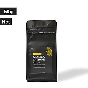 Cà phê nguyên chất ARABICA CATIMOR 50g cafe rang xay hương vị chua thanh