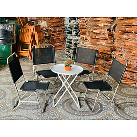 Mua Ghế xếp inox vải lưới lưng thấp