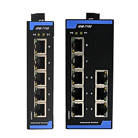 Industrial Grade Ethernet Switch 5 Port 8 Port Industrial Switch 12V24V Guide Switch IDM-7180 IDM-7150 Color: IDM-7150 5port
