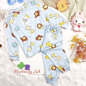 Bộ Dài Tay MINKY MOM Thun Lạnh, Quần Áo Trẻ Em Bé Trai Bé Gái In Hình Dễ Thương vải mềm mịn thoáng mát TD.1