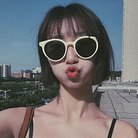 Kính Mát Nam Nữ Gọng Mắt Mèo Đa Sắc Màu Phong Cách Retro