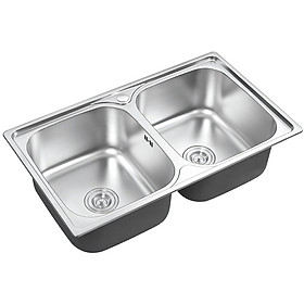 Mua Chậu rửa chén Inox 2 hộc  Eurolife EL-C8 (Trắng bạc)