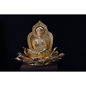 Tượng Quán Thế Âm Bồ Tát ngồi đế sen