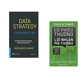 Combo 2 cuốn sách: Data Strategy - Chiến Lược Dữ Liệu + Cổ Phiếu Thường Lợi Nhuận Phi Thường