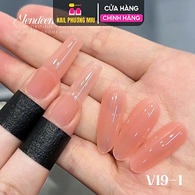 Sơn Thạch Hồng Nude VENDEENI V19-S01 Cao Cấp Chai 15ml Làm Nail, Sơn Gel Tone Hồng Nhạt Trong Suốt Bóng Đẹp Nữ Women