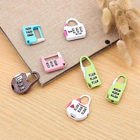 Mua Ổ khóa mini nhiều màu dễ thương  thích hợp khóa vali  khóa tủ PK1286