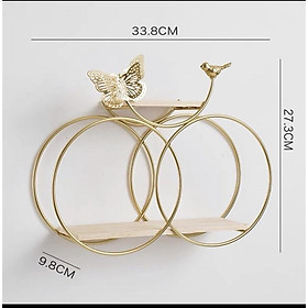 Mua Kệ sắt decor treo tường hình bán Nguyệt có sẵn