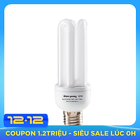 Đèn Compact Điện Quang ĐQ-CFL-3U-T4-18W-DL-E27