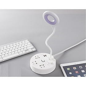  Ổ Cắm Thông Minh Tích Hợp Đèn Led Đọc Sách Để Bàn Có Cổng USB Và Giá Đỡ Điện Thoại