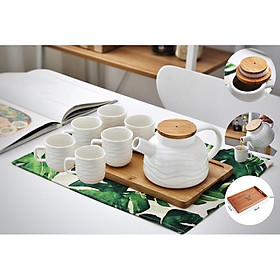 Mua BỘ ẤM PHA TRÀ CHIỀU N500 Phong cách Nhật Bản (tặng kèm khay gỗ)