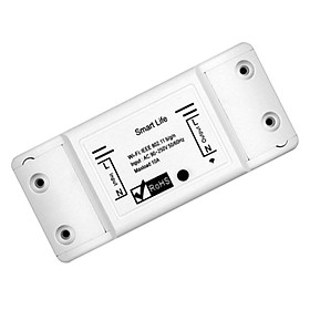 Mua Thiết bị điện thông minh- Công tắc hẹn giờ qua wifi hoạt động liên tục ĐKTX qua điện thoại 10A V2 cao cấp (Tặng nút kẹp dây điện giao ngẫu nhiên)