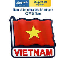 Nam Châm Hít Tủ Lạnh Saigonir Hình Ảnh Lá Cờ Việt Nam Chất Liệu Nhựa Dẻo