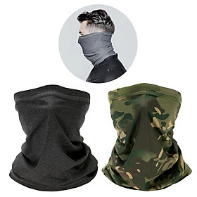 2x Cycling Face Cover Dustproof Balaclava UV Protection Biker Neck Gaiter Snood