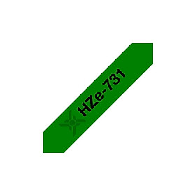 Mua Băng nhãn Brother Nhãn in Hze-731 ( Tze-731  Tz2-731)  12mm*8m  chữ đen nền xanh lá  Black on Green