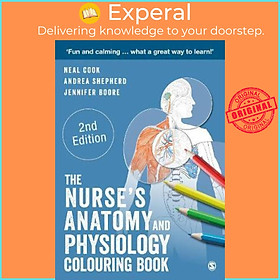 Hình ảnh Sách - The Nurse's Anatomy and Physiology Colouring Book by Neal Cook (UK edition, paperback)