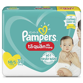 Tã Quần Pampers Đầy Tháng Mới Gói Trung NB/S30 (30 Miếng)