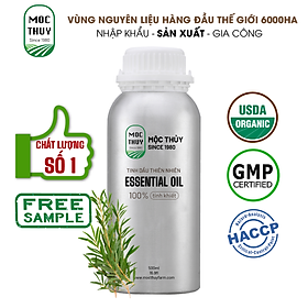 [HCM] Tinh Dầu Tràm Trà Nguyên Chất Hữu Cơ MỘC THỦY Khử Mùi Thơm Phòng Thư Giãn 100ml, 500ml - Đạt chuẩn chất lượng kiểm định - 500ml