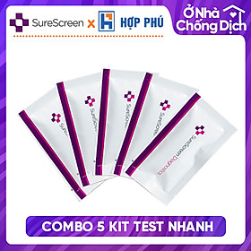 PARTY COMBO - 5 Bộ Test nhanh Surescreen COVlD-19 Ag chính hãng được Bộ Y