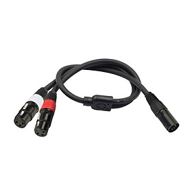 5 Pin Plug to Two XLR Sockets 3 Pin Camera Audio Cable XLR Extension Cable