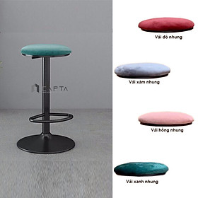 Mua CB2263 B-F Ghế bar không lưng tựa nệm vải nhung nhập khẩu Nội thất Capta hcm