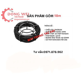 Dây thông tắc cống dài 18m dây phi 16 (không phụ kiện)