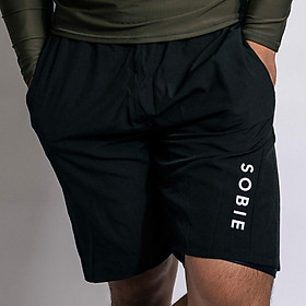 Quần Đi Biển Nam 2 lớp Sobie Black - XL