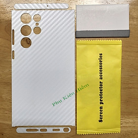Mua Dán full viền dành cho Samsung S22 Ultra vân carbon xịn 4 lớp