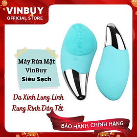 Máy Rửa Mặt Mini Massage Tích Hợp Sóng Âm Giúp Làm Sạch Sâu Da, Nâng Cơ Mặt, Sáng Da, Trẻ Hóa Làn Da - Máy Rửa Mặt Chính hãng VinBuy