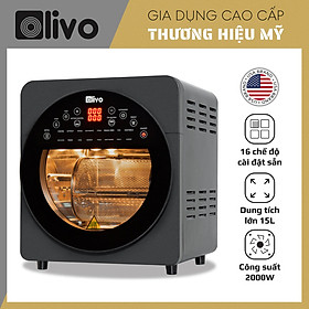 Mua Nồi chiên không dầu OLIVO AF15  HÀNG CHÍNH HÃNG  - Dung Tích 15 Lít - 16 Chức Năng