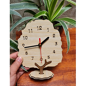 Mua Đồng hồ gỗ  đồng hồ để bàn  trang trí decor