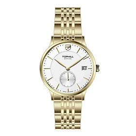 ĐỒNG HỒ TOPHILL TA051G.S2652 Dây và vỏ thép 316L, máy pin, kính sapphire