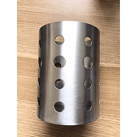 Mua Ống đũa hũ đựng muỗng đũa inox 304 hàng nhập dày có lổ thoát nước