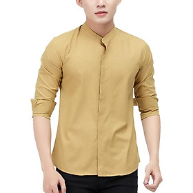 Áo Sơ Mi Nam Tay Dài Cổ Trụ TiTiShop SM525