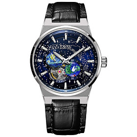 Đồng hồ nam chính hãng I&W CARNIVAL 708G-D2 Kính sapphire ,chống xước ,Chống nước 50m ,Bảo hành dài hạn,Máy cơ (Automatic),dây da cao cấp, thiết kế đơn giản dễ đeo