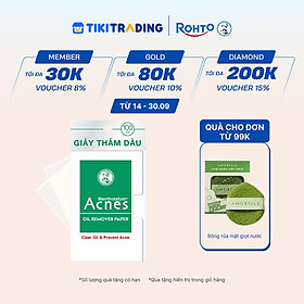 Giấy thấm dầu kiểm soát nhờn, ngừa mụn Acnes Oil Remover Paper 100 tờ