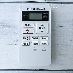 Remote máy lạnh cho TOSHIBA INVER ngắn