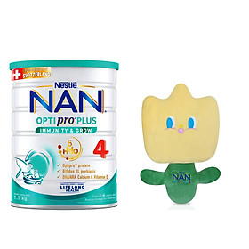 Sữa bột Nestlé NAN OPTIPRO PLUS 4 1500g lon với 5HMO Giúp tiêu hóa tốt +