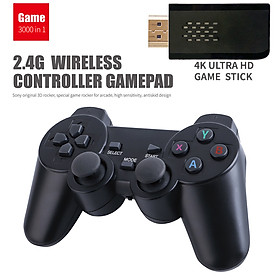 VINETTEAM Máy chơi game cầm tay 4 nút 4K HDMI 3000 trò chơi cổ điển PS1/Nitendo switch/FC Compact/FC 2 người chơi - kết nối TV 4K - Thẻ SD 32G - Hàng Chính Hãng