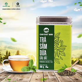Trà Sâm Dứa Cầu Đất 1650 – Hộp thiếc 100g | Hương thơm ngát – Vị ngọt thanh, dễ uống