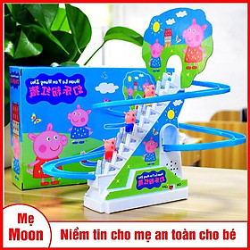 Đồ chơi heo peppa leo thang nhạc đèn