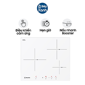 Bếp từ 3 vùng nấu Malloca MI 593 W - Ngang 59cm - Nhập khẩu Châu Âu - Hàng Chính Hãng